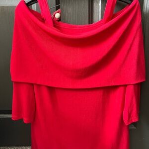 Chicos Travelers Collection shawl collared top